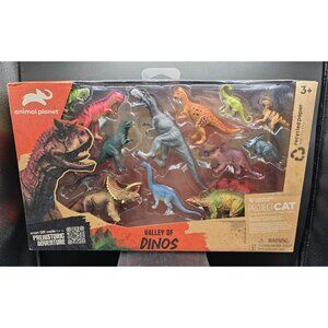 Animal Planet Valley Of Dinos 14-Piece Dinosaur Action Figures Toy Set